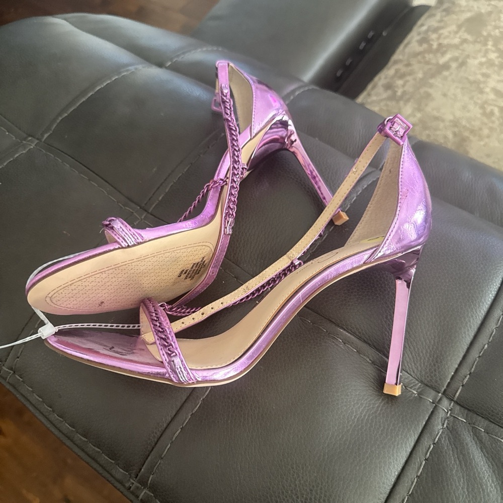 Jessica Simpson Shiny Purple Heels